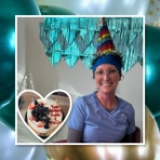 Dentist showing a dental model to a patient