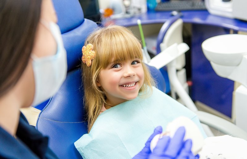 Child at the dentist